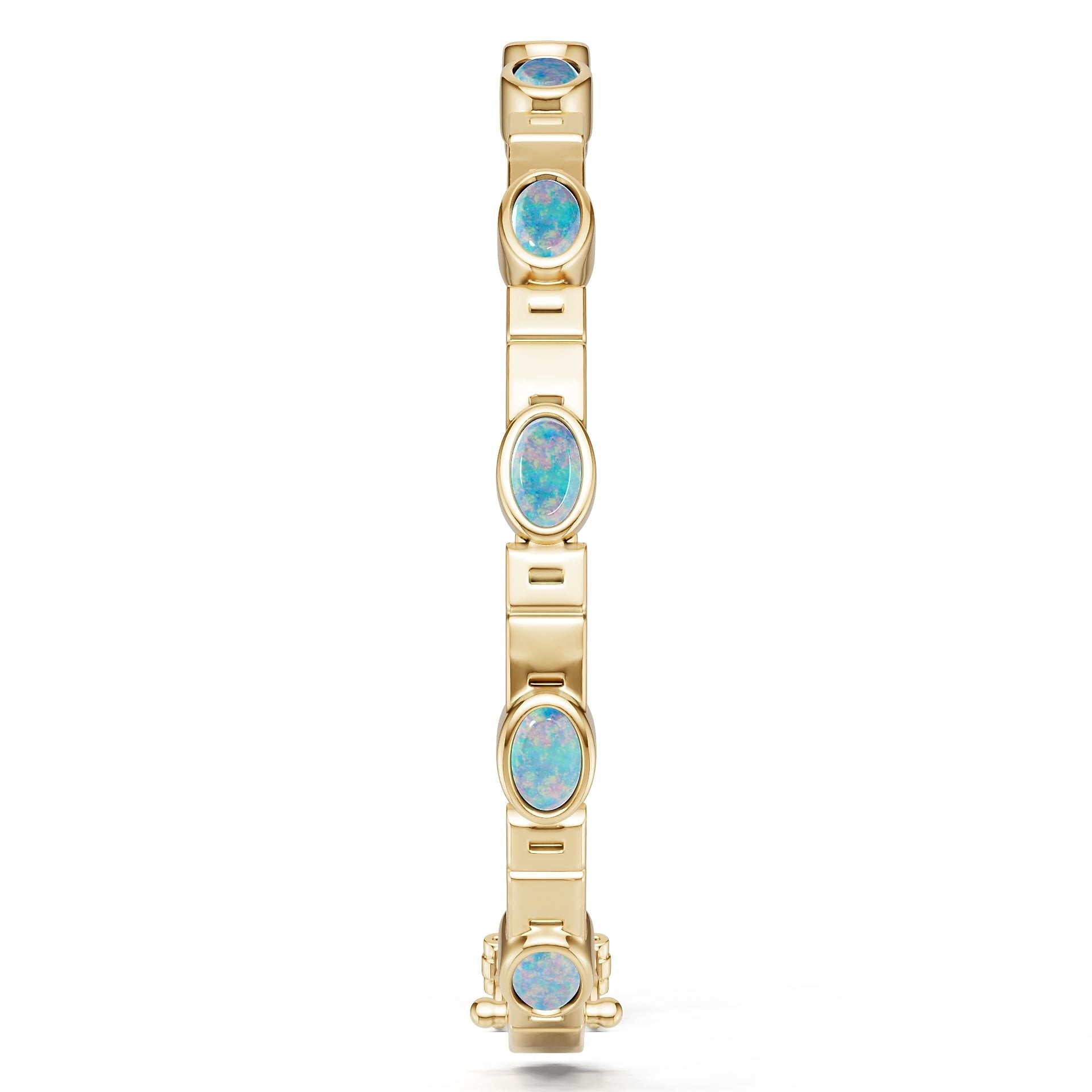 10K Gold Semi Mount Bracelet Setting Round Ro 5x4mm Syz Jewelry