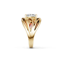 Sterling Silver Semi Mount Ring Setting Cushion CU 8X6mm Syzjewelry