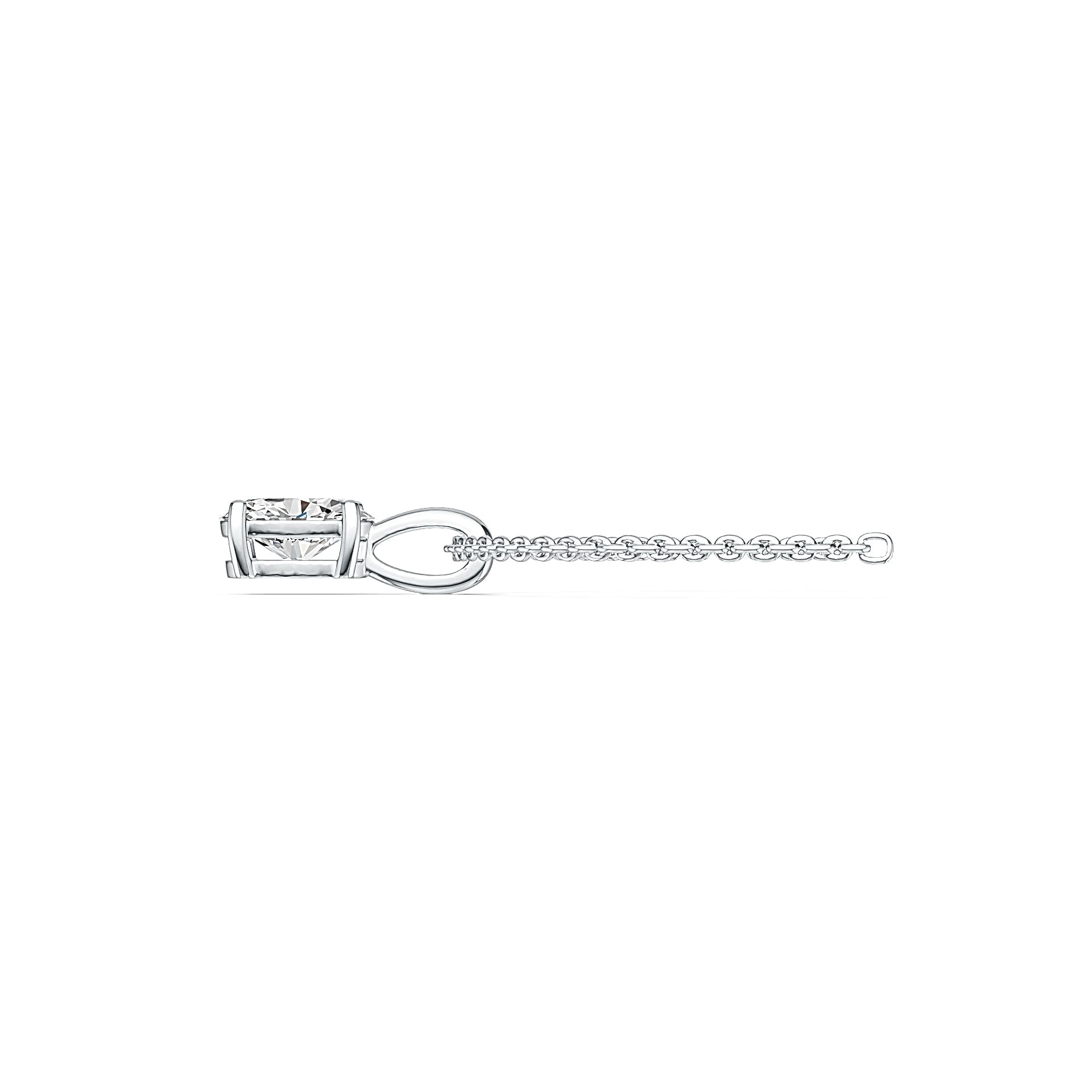 Platinum Semi Mount Pendant Setting Oval OV 8X6mm DHJ