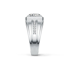 Sterling Silver Semi Mount Ring Setting Round RD 11x11mm Men's Ring Syzjewelry