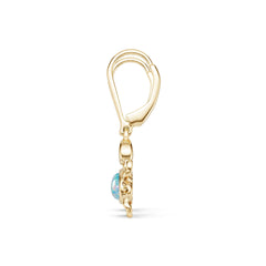14K Gold Semi Mount Earrings Setting Round Ro 6x4mm Syz Jewelry