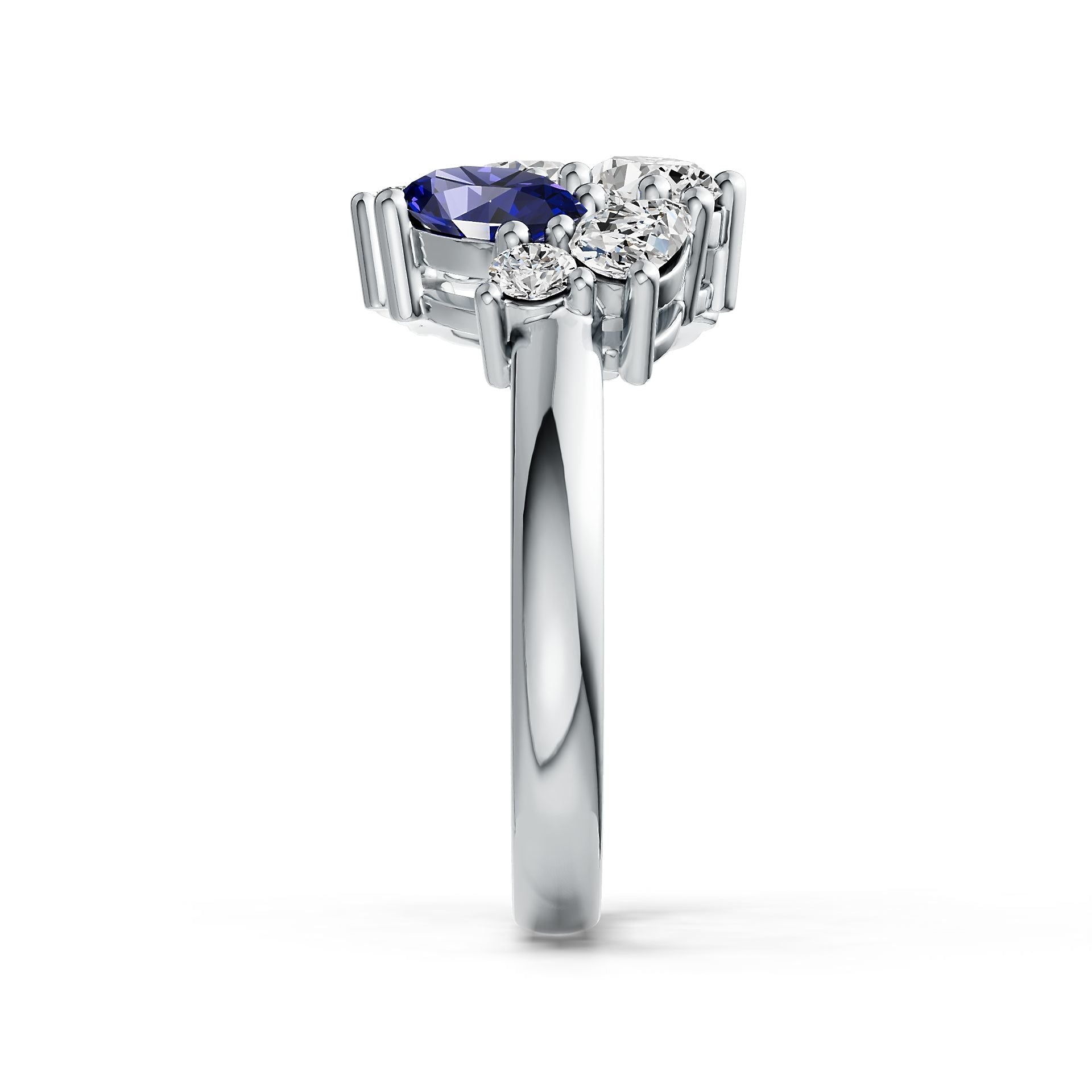 Sterling Silver Semi Mount Ring Setting Oval OV 6X4mm Syzjewelry