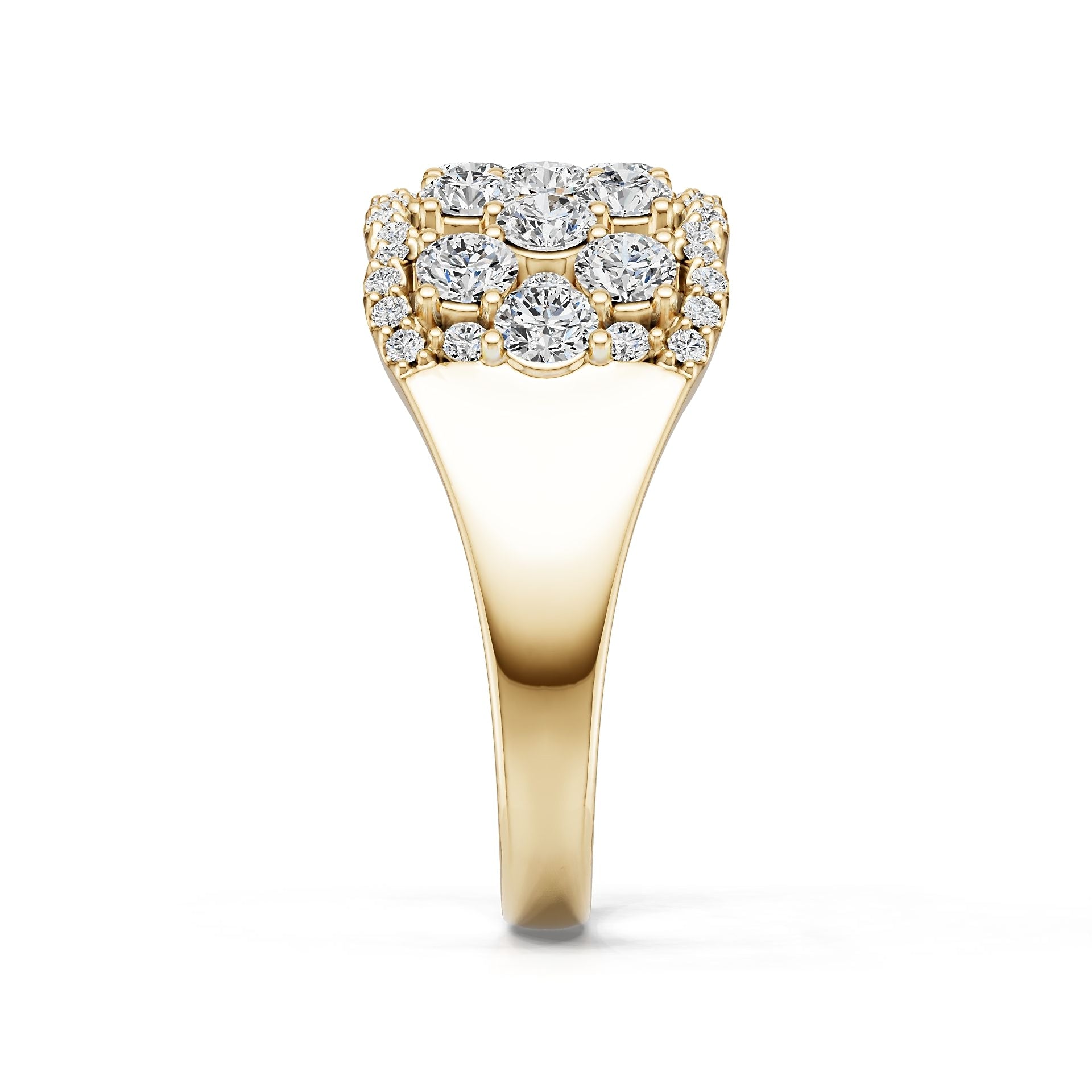 Sterling Silver Semi Mount Ring Setting Round Ro 2x2mm Diamond Accent DHJ