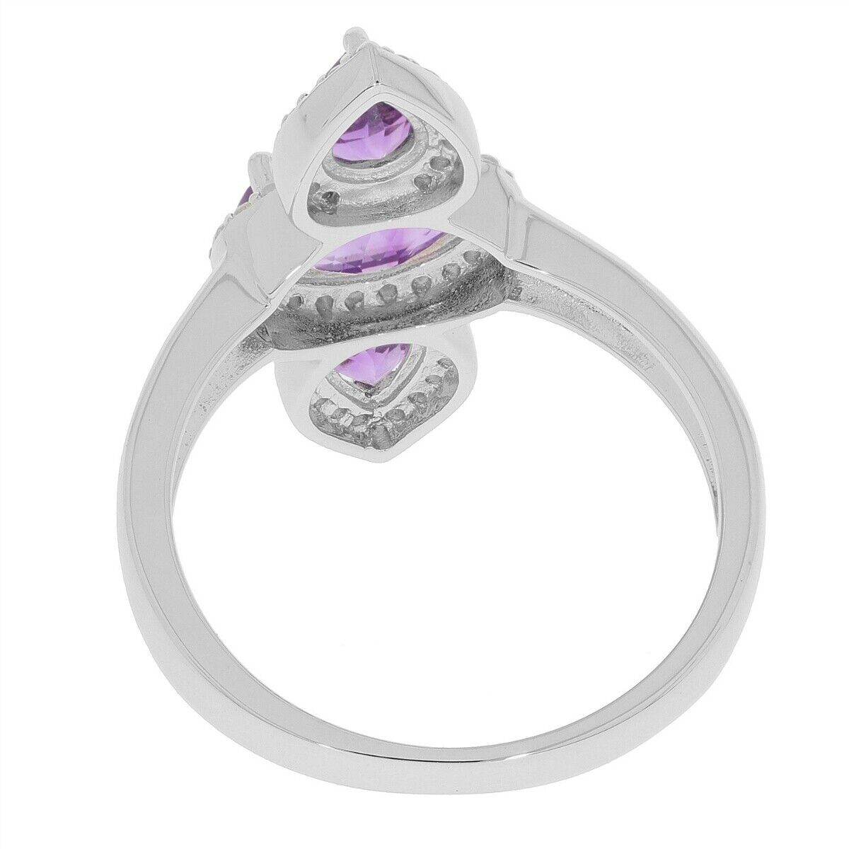 10K Gold Semi Mount Ring Setting OV 8x6mm PE 6x4mm 3 stone Moissanite Accent Syzjewelry