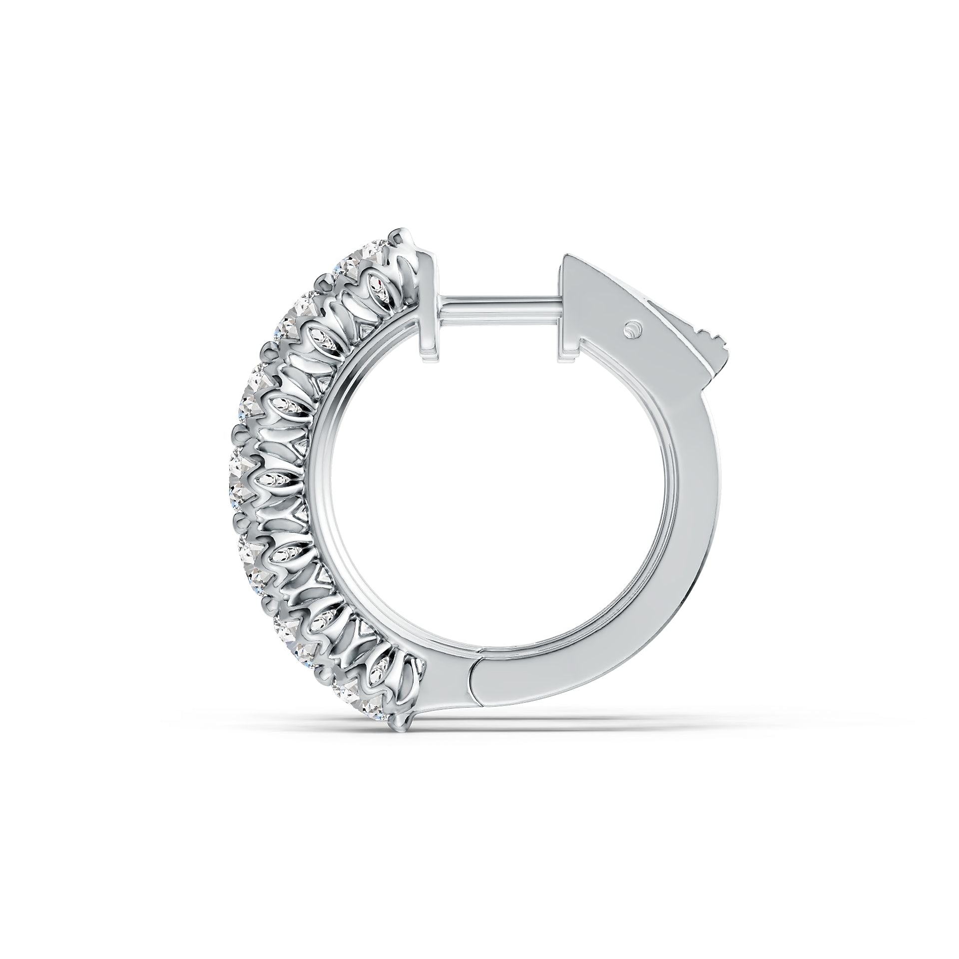 Sterling Silver Semi Mount Earrings Setting Round RD 4x4mm DHJ