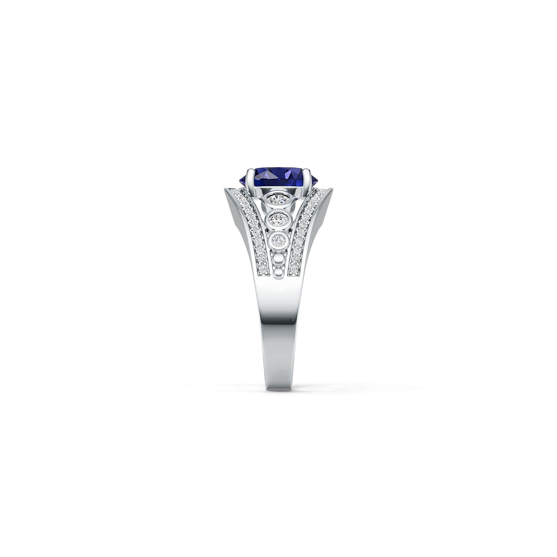 Sterling Silver Semi Mount Ring Setting Round RD 10x10mm Syzjewelry