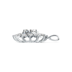 Sterling Silver Semi Mount Pendant Setting Oval OV 9X7mm DHJ