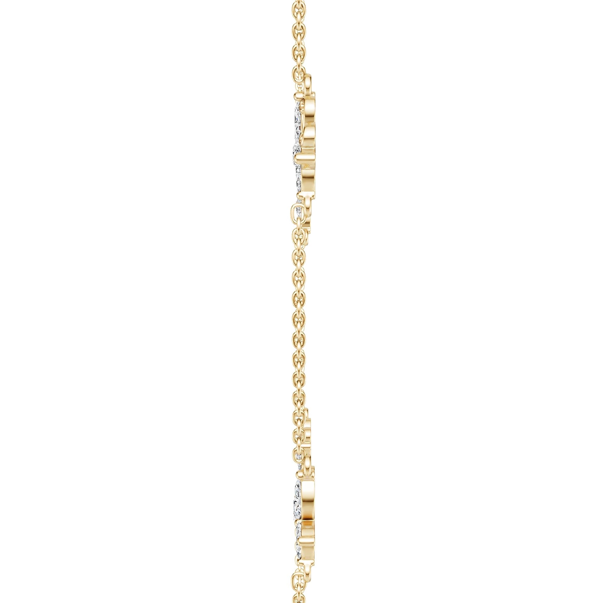 18K Gold Semi Mount Necklace Setting Marquise Ma 6x3mm Diamond Accent Syz Jewelry
