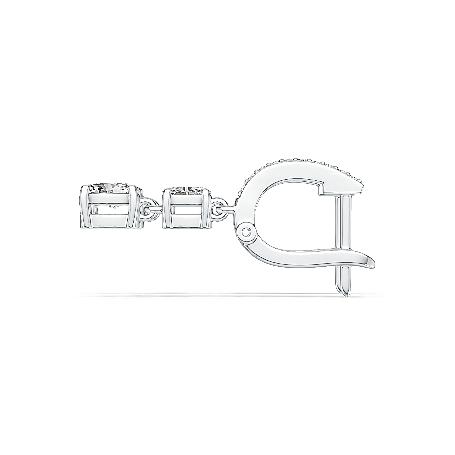 Sterling Silver Semi Mount Earrings Setting Oval OV 6X4mm OV 5X3mm DHJ