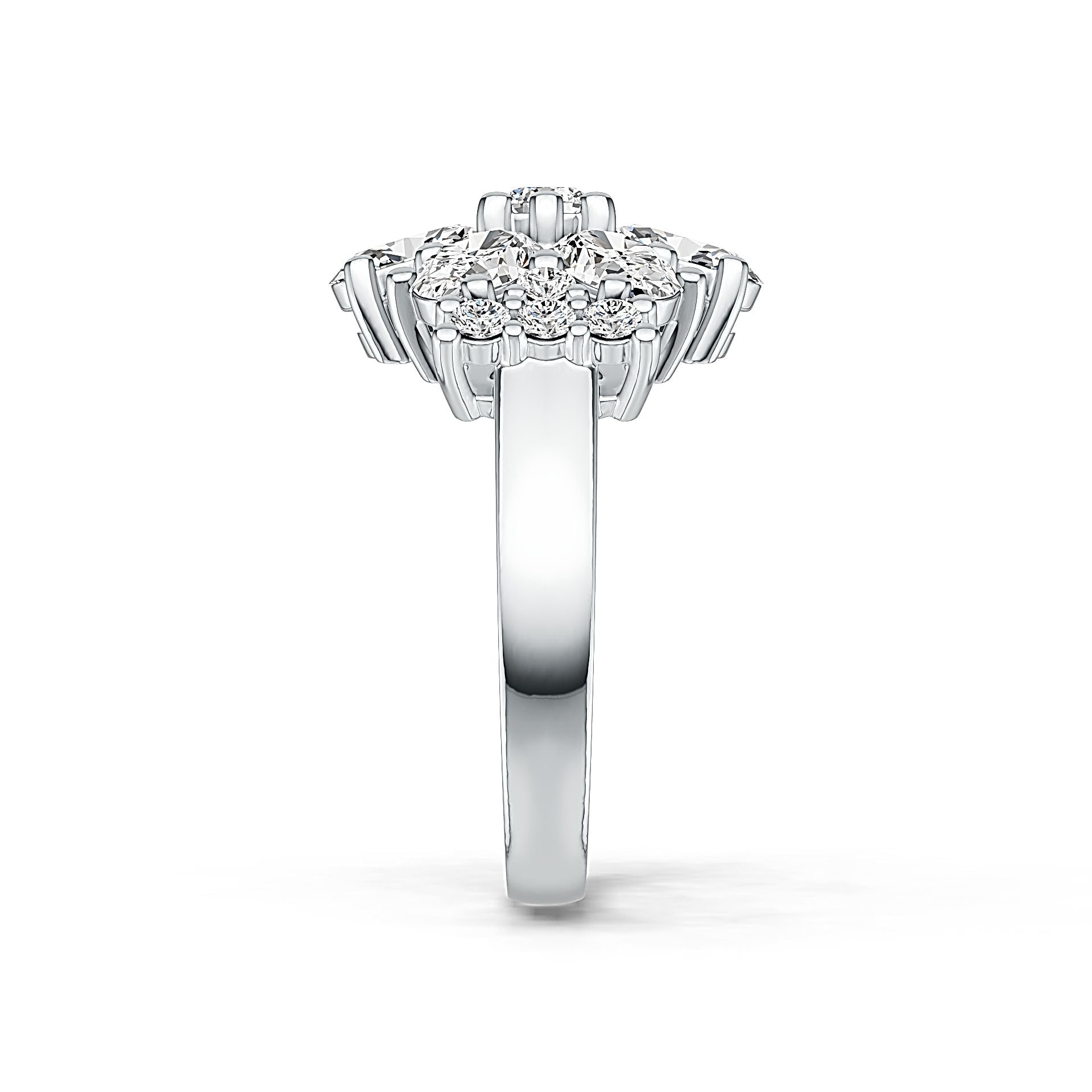 Sterling Silver Semi Mount Ring Setting Oval OV 6X4mm DHJ