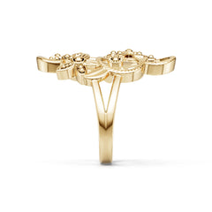 14K Gold Semi Mount Ring Setting Round Ro 6x6mm Syz Jewelry