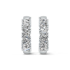 Sterling Silver Semi Mount Earrings Setting Trillion TR 4X4mm DHJ