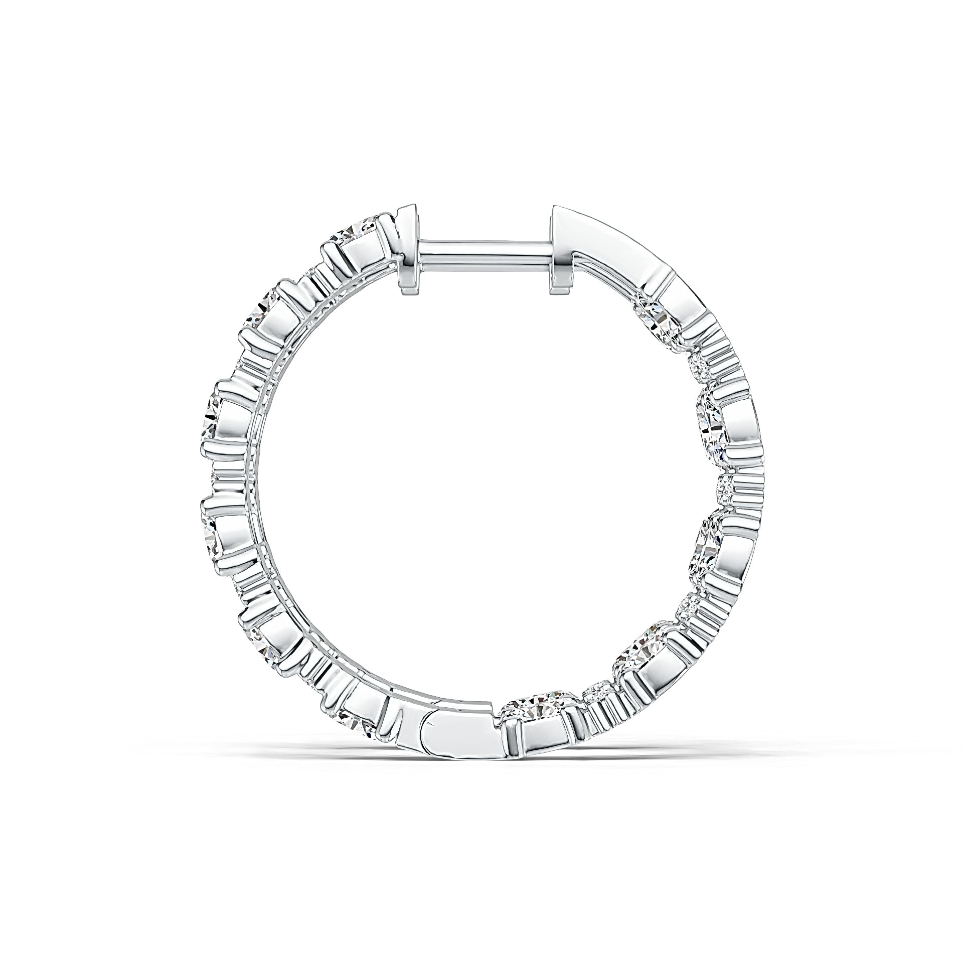 Sterling Silver Semi Mount Earrings Setting Oval OV 4X3mm DHJ