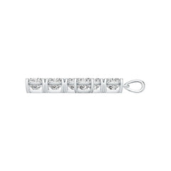 Sterling Silver Semi Mount Pendant Setting Cushion CU 7X7mm Cross Theme DHJ