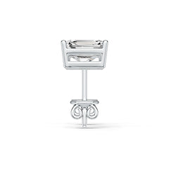 Sterling Silver Semi Mount Earrings Setting Emerald OCT 8X6mm DHJ