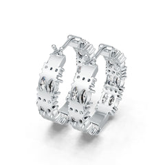 14K Gold Semi Mount Earrings Setting Oval OV 5X3mm Diamond Accent DHJ