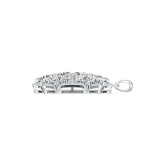 14K Gold Semi Mount Pendant Setting Oval OV 6X4mm Diamond Accent DHJ