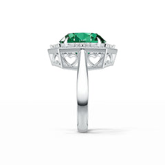 Sterling Silver Semi Mount Ring Setting Oval OV 14X12MM Halo Syzjewelry