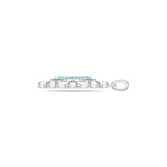 Sterling Silver Semi Mount Pendant Setting Round RD 15x15mm DHJ
