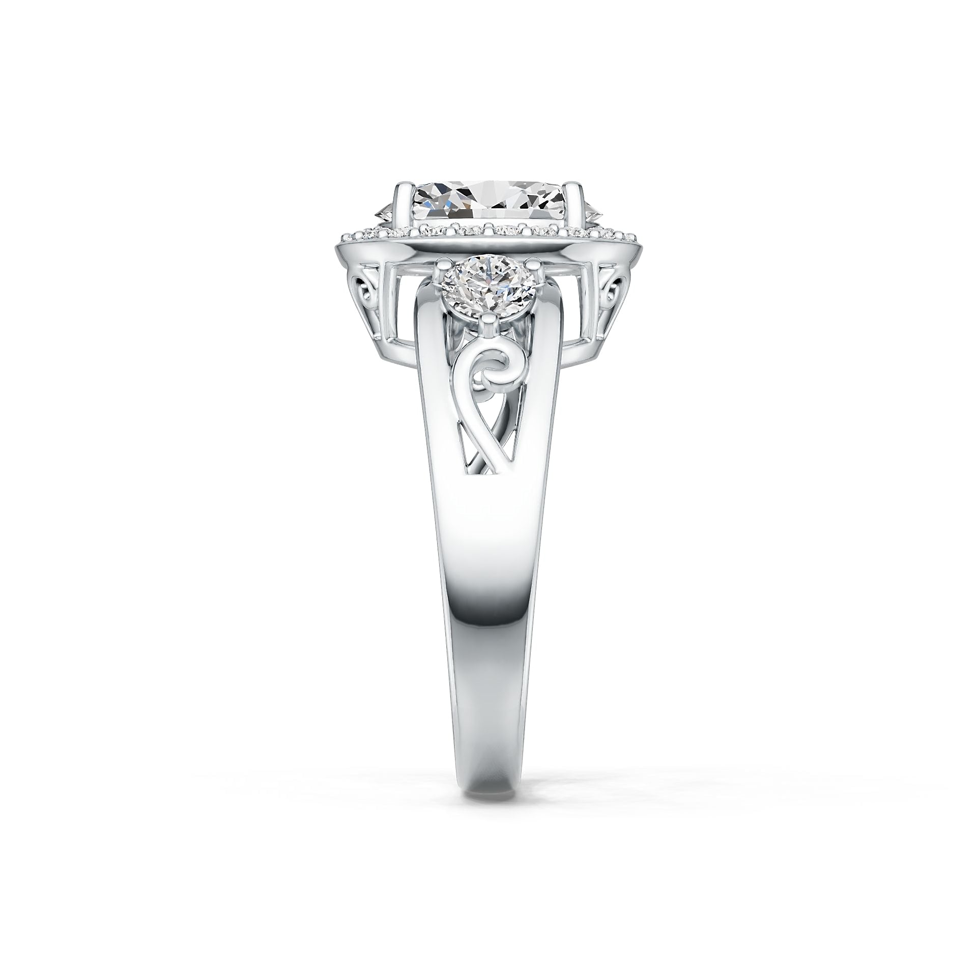 Sterling Silver Semi Mount Ring Setting Oval OV 10X8mm DHJ