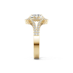18K Gold Semi Mount Ring Setting Marquise Ma 5x2mm Diamond Accent Syz Jewelry
