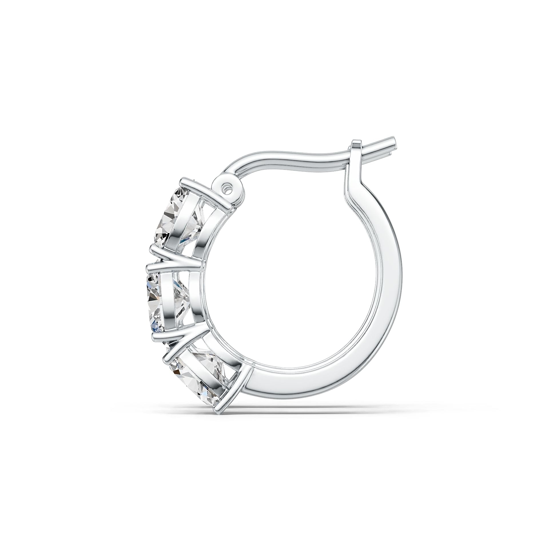 Sterling Silver Semi Mount Earrings Setting Oval OV 7x5mm White Topaz PJC180 Syzjewelry