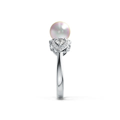 Sterling Silver Semi Mount Ring Setting Round RD 8.5mm PE 6X4mm DHJ