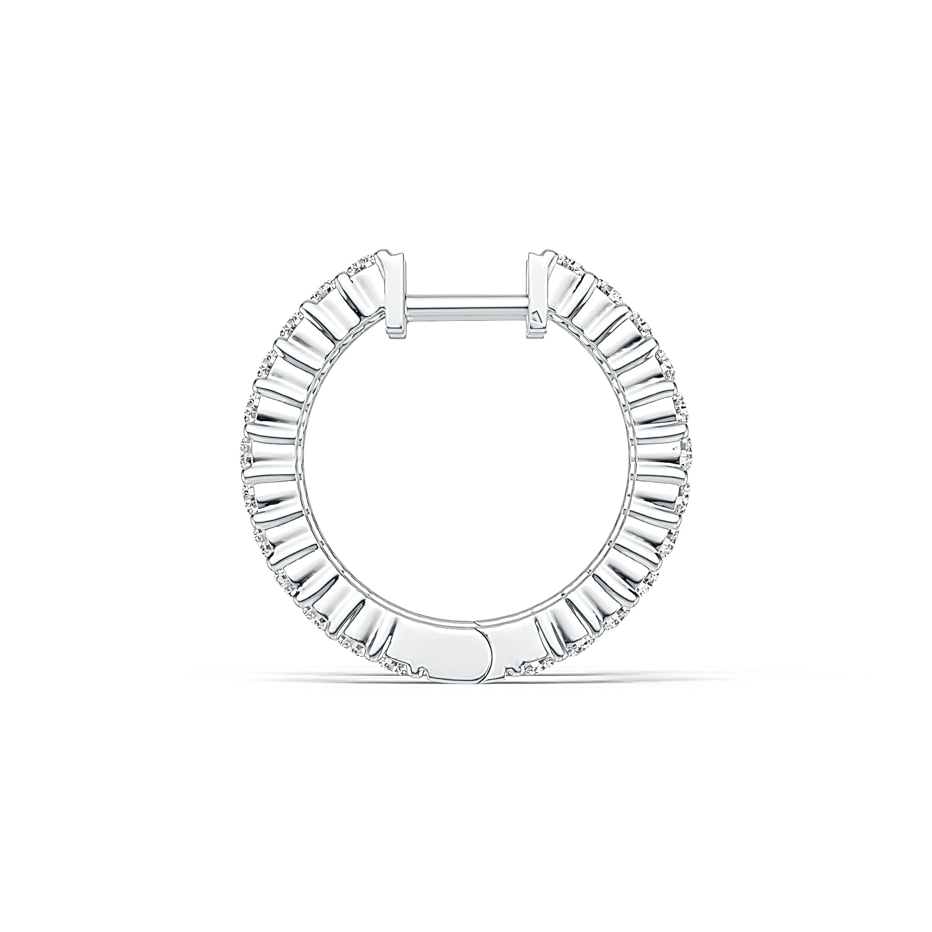 Sterling Silver Semi Mount Earrings Setting Round RD 2x2mm DHJ