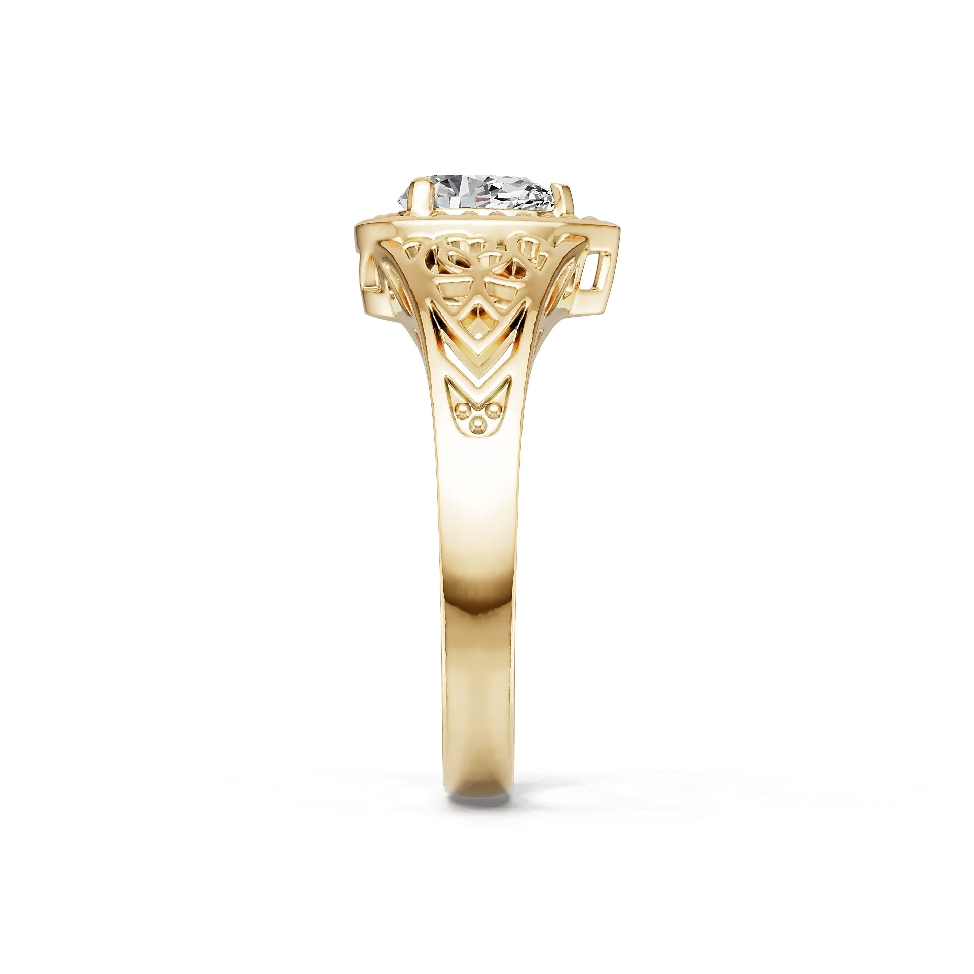Platinum Semi Mount Ring Setting Pear Pe 5x4mm Diamond Accent Syz Jewelry