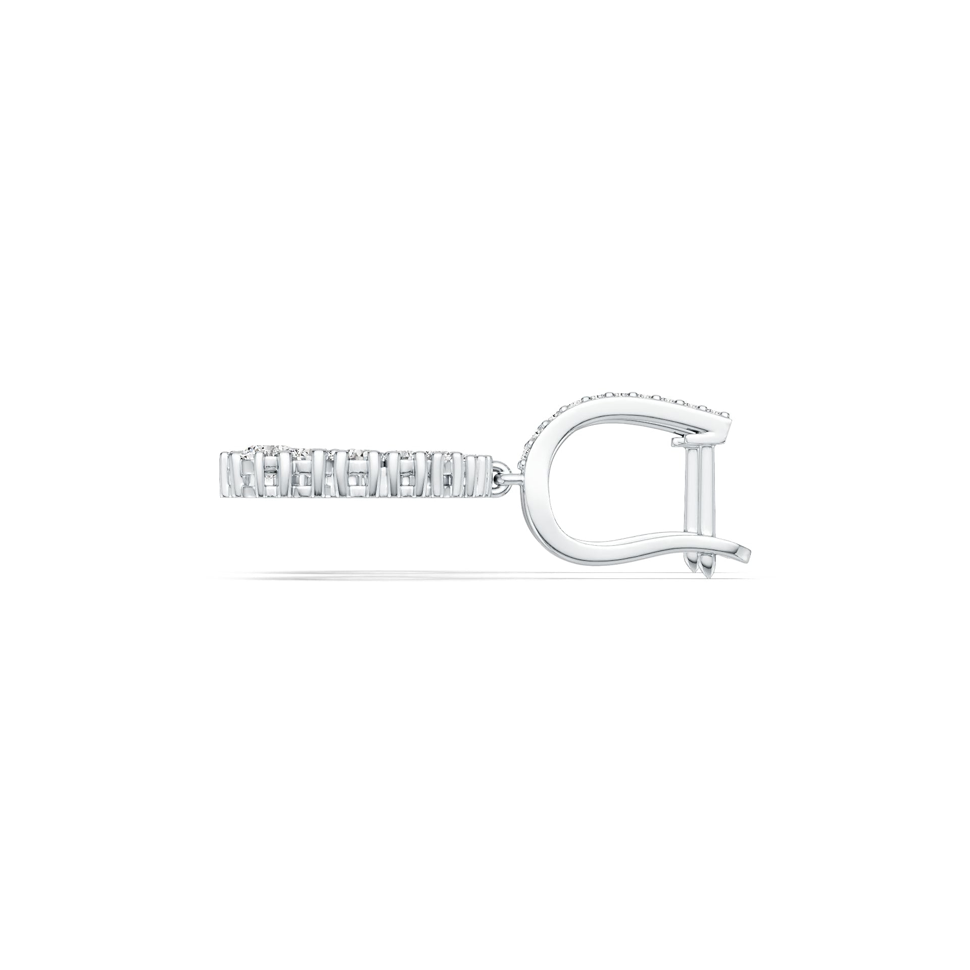 Sterling Silver Semi Mount Earrings Setting Round RD 4.0mm 3.5mm 3mm 2.5mm 2mm DHJ
