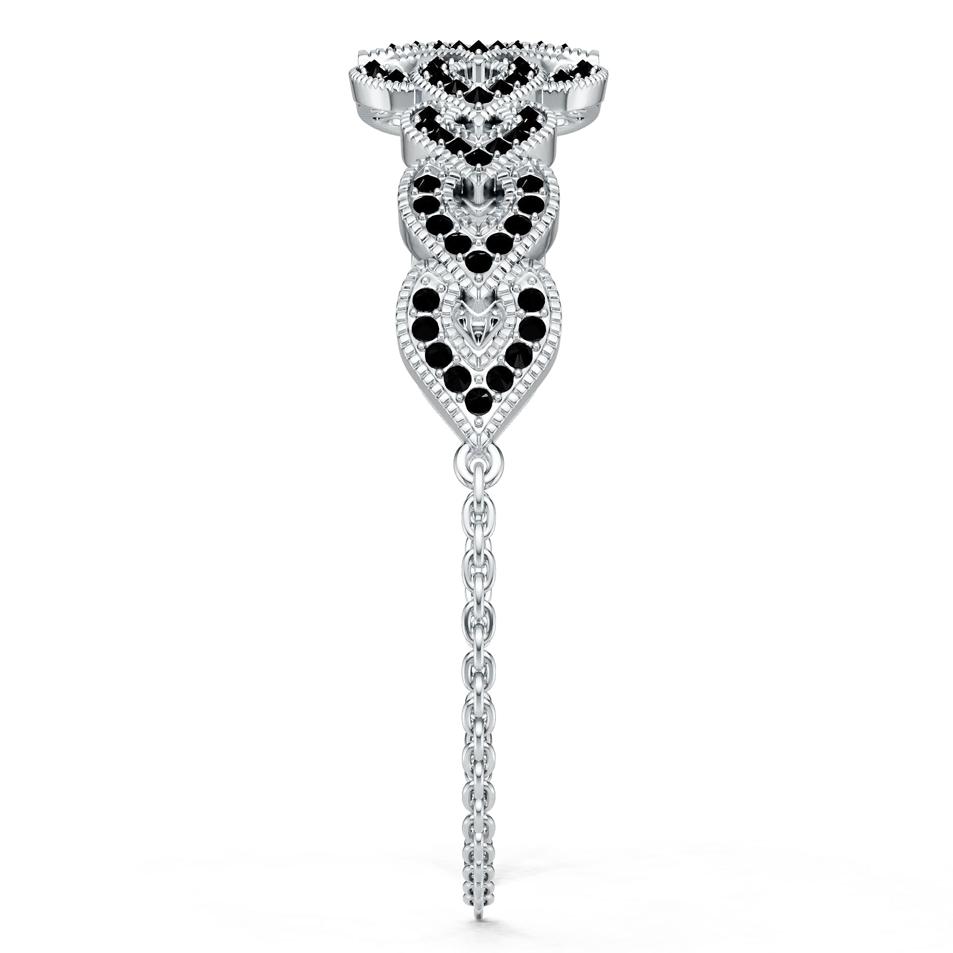 Platinum Semi Mount Bracelet Setting Round Ro 1x1mm Diamond Accent Syz Jewelry
