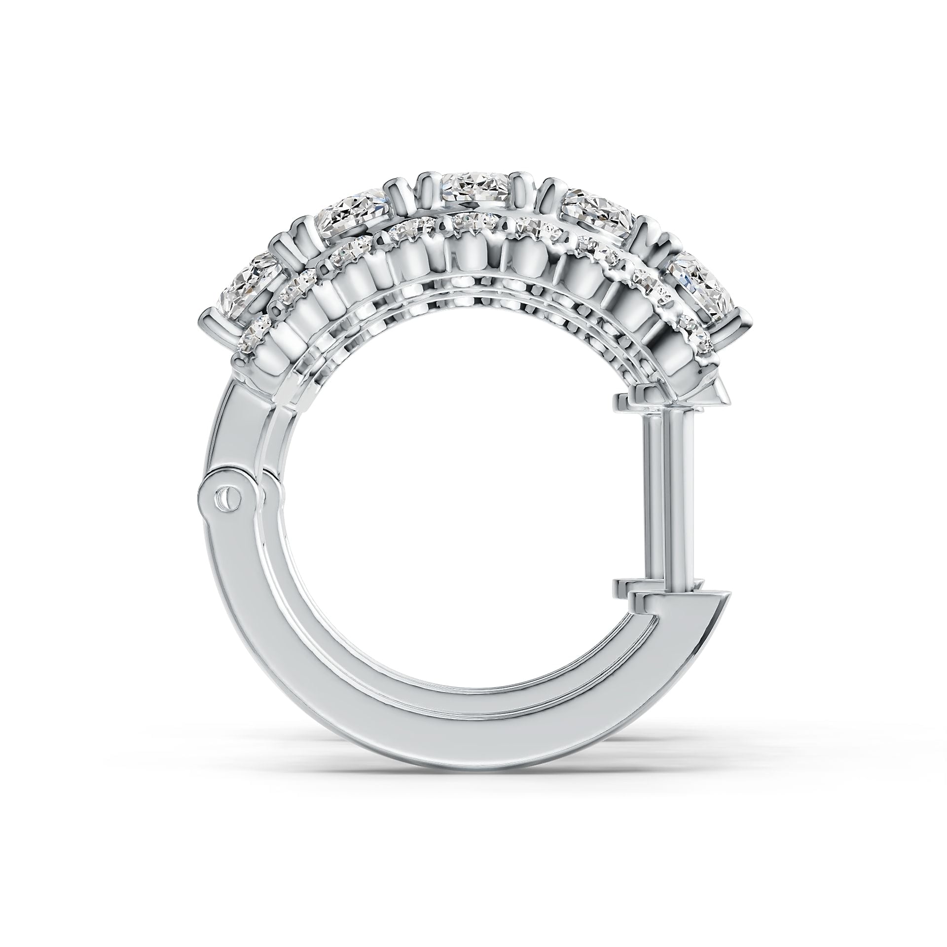 Sterling Silver Semi Mount Earrings Setting Oval OV 6x4mm Syzjewelry