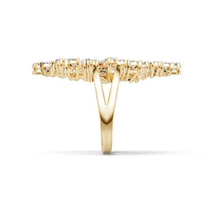 14K Gold Semi Mount Ring Setting Pear Pe 5x3mm Diamond Accent Syz Jewelry