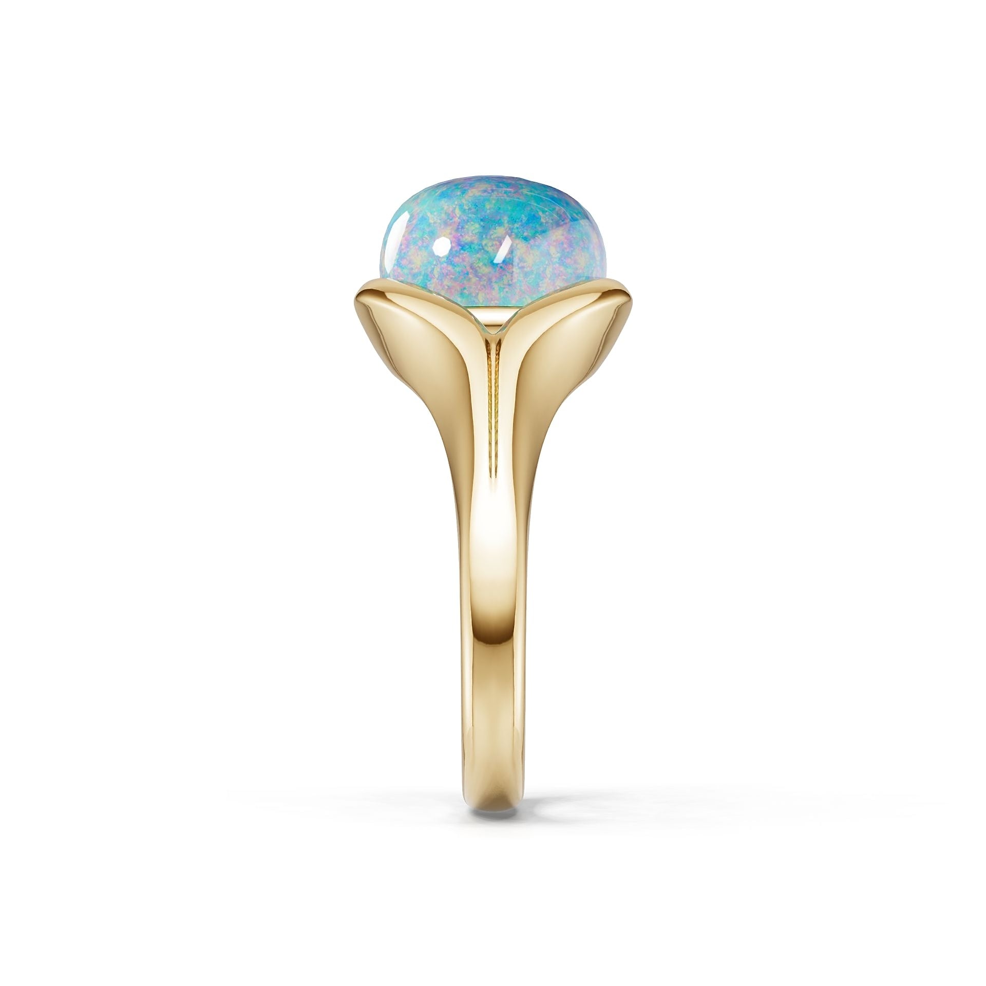 14K Gold Semi Mount Ring Setting Round Ro 10x10mm Syz Jewelry