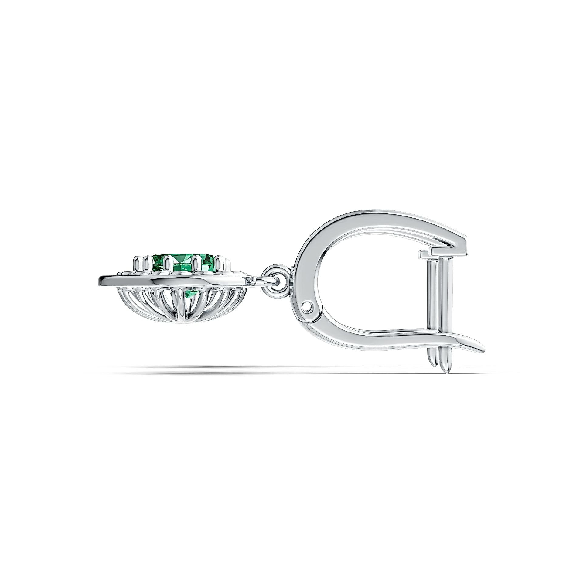Sterling Silver Semi Mount Earrings Setting Heart HT 6X6mm - Syzjewelry