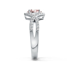 Sterling Silver Semi Mount Ring Setting Oval OV 7X5mm with White Topaz Syzjewelry