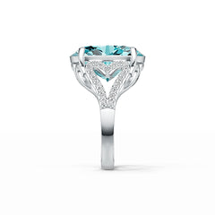 Sterling Silver Semi Mount Ring Setting Oval OV 16X12mm DHJ