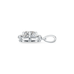 Sterling Silver Semi Mount Pendant Setting Round RD 8X8mm MQ 6X3mm DHJ