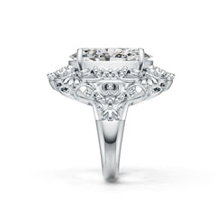 Sterling Silver Semi Mount Ring Setting Oval OV 20X15mm Cocktail Ring DHJ