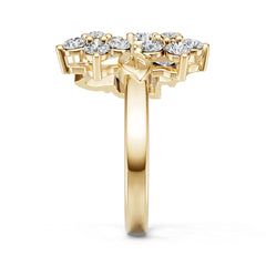 14K Gold Semi Mount Ring Setting Pear Pe 6x4mm Diamond Accent Syz Jewelry