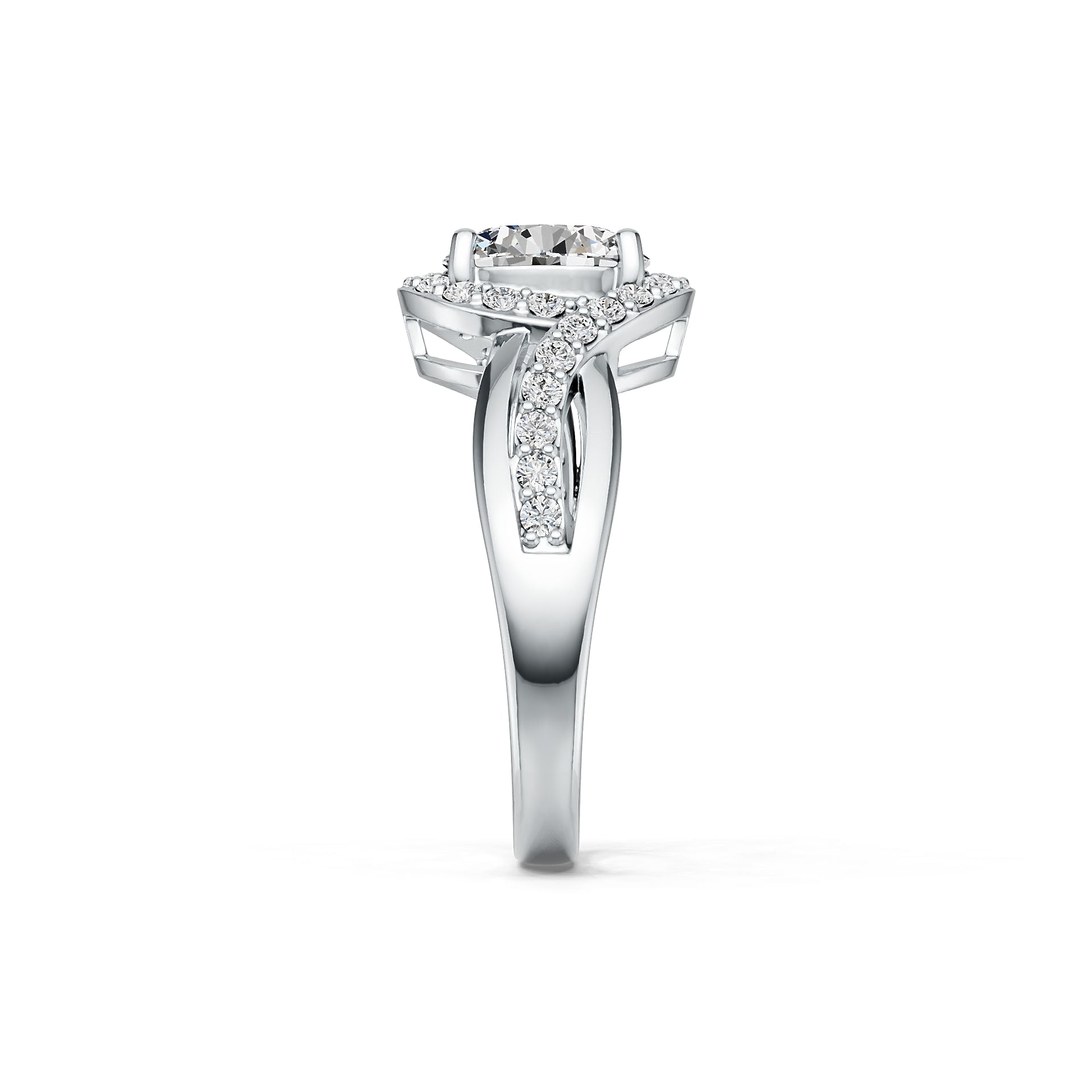 Sterling Silver Semi Mount Ring Setting Round RD 8x8mm DHJ