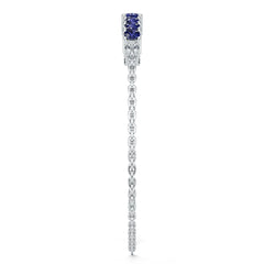 Platinum Semi Mount Bracelet Setting Round Ro 6x4mm Syz Jewelry