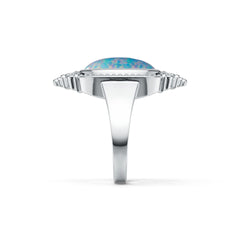 Sterling Silver Semi Mount Ring Setting Oval OV 16X12mm DHJ