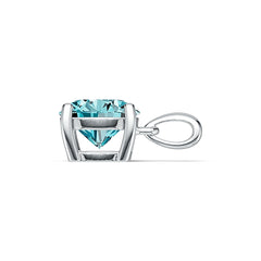 Sterling Silver Semi Mount Pendant Setting Round RD 8x8mm DHJ