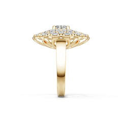 10K Gold Semi Mount Ring Setting Round Ro 4x2mm Syz Jewelry