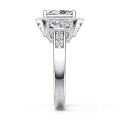 Sterling Silver Semi Mount Ring Setting Emerald OCT 8X6mm OCT 6X4mm DHJ