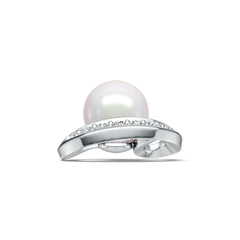 14K Gold Semi Mount Pendant Setting Round RD 8.5mm with Diamond Accent DHJ