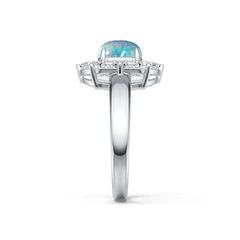 Sterling Silver Semi Mount Ring Setting Oval OV 8X6mm Cabochon DHJ