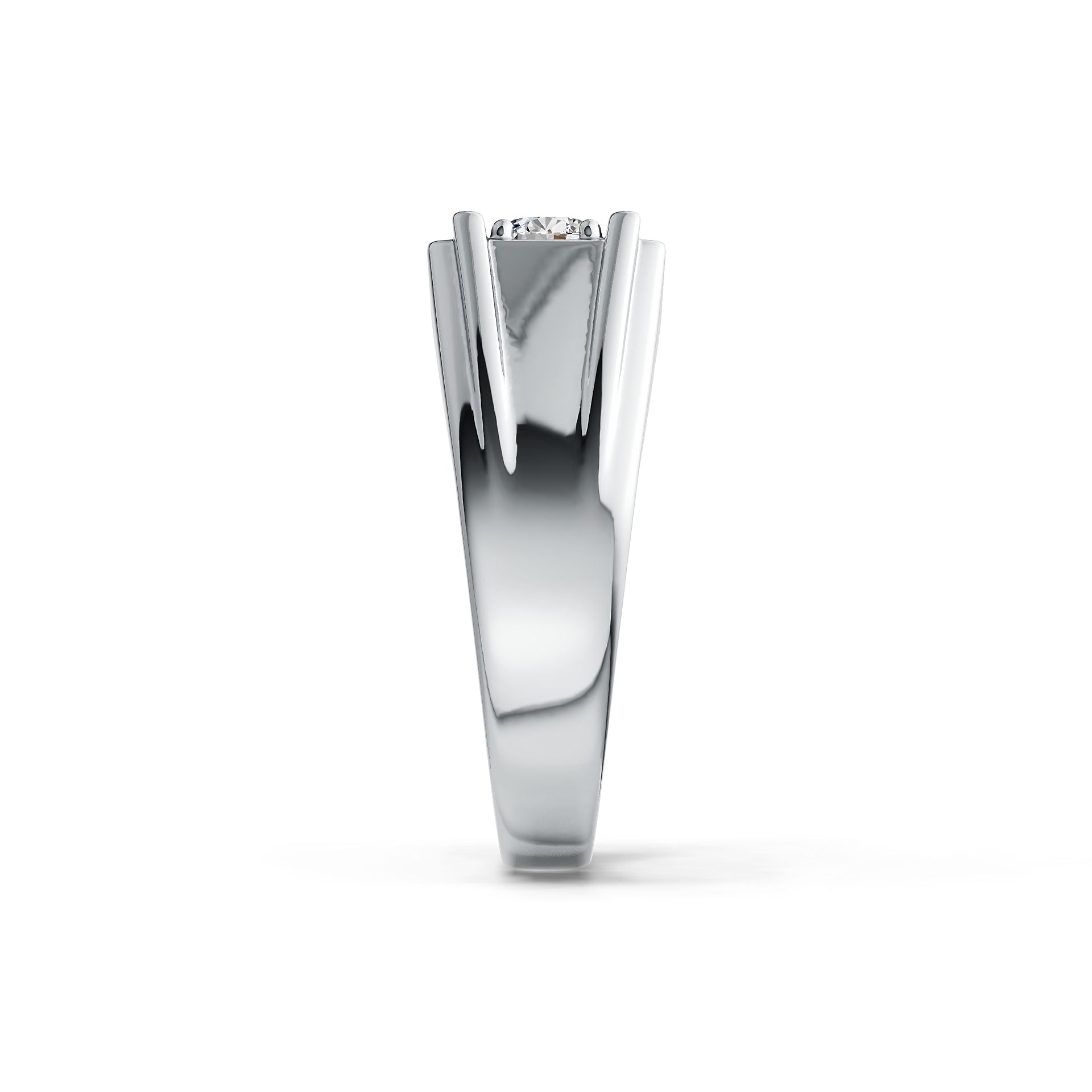 Sterling Silver Semi Mount Ring Setting Round RD 4x4mm DHJ