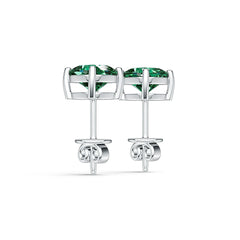 14K Gold Semi Mount Earrings Setting Round RD 6x6mm DHJ